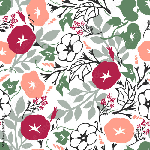 Elegance Morning Glory Garden Delight Pattern