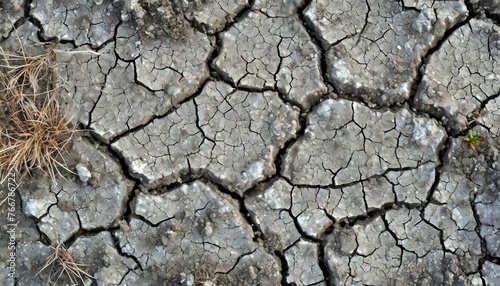 dry cracked soil.the texture of dry soil with prominent cracks, creating a captivating background. The intricate patterns of the cracked soil evoke a sense of aridness and drought, adding depth and vi