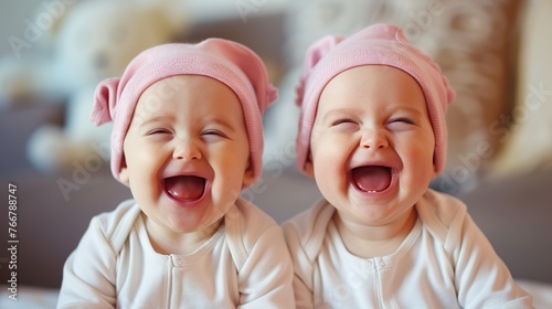 beginnings of joy: the heartwarming laughter of infant twins