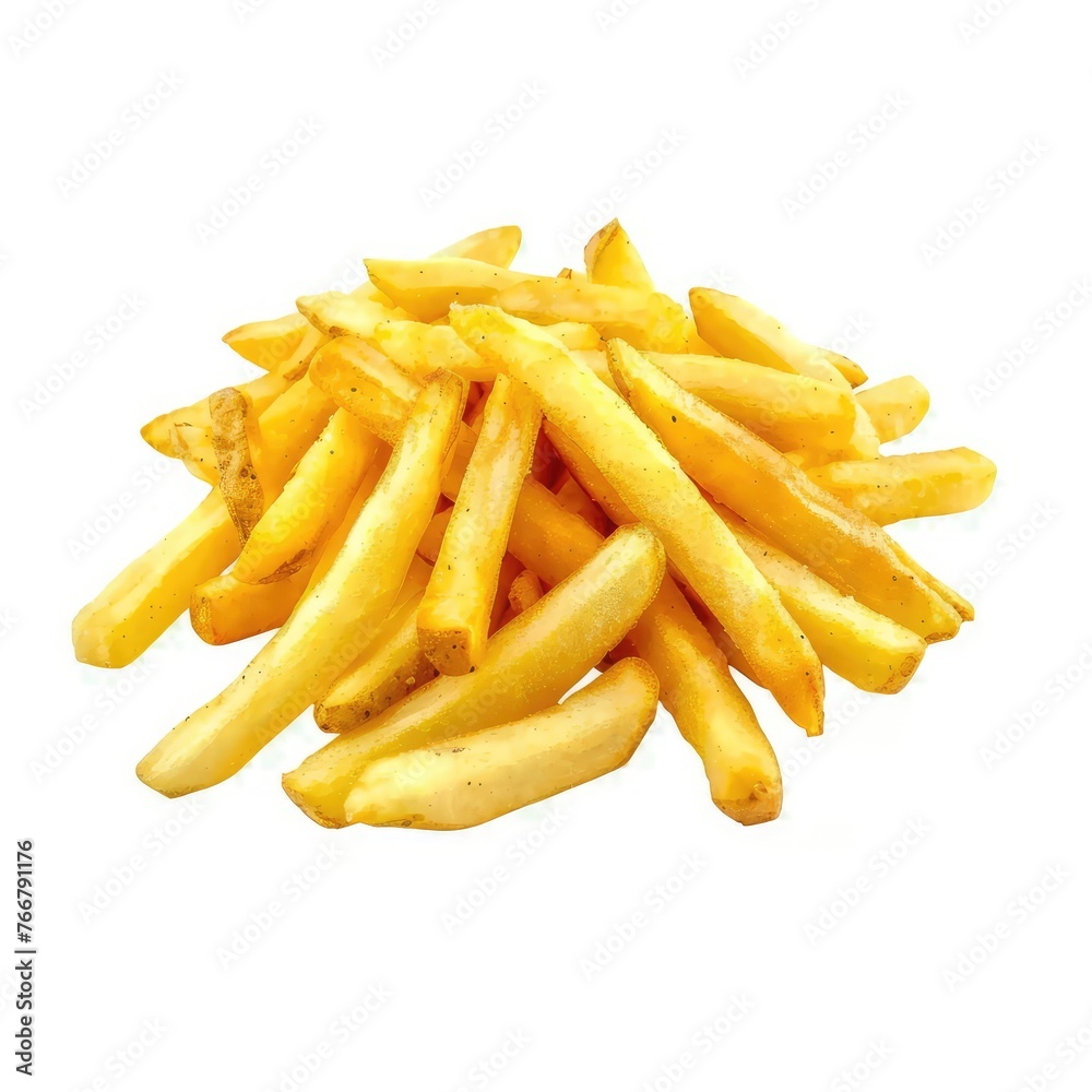 Fries isolated on white background Fries isolated on white background