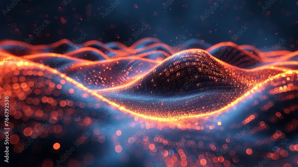 An abstract representation of futuristic digital information flow with minimalist design element An abstract representation of futuristic digital information flow with minimalist design element