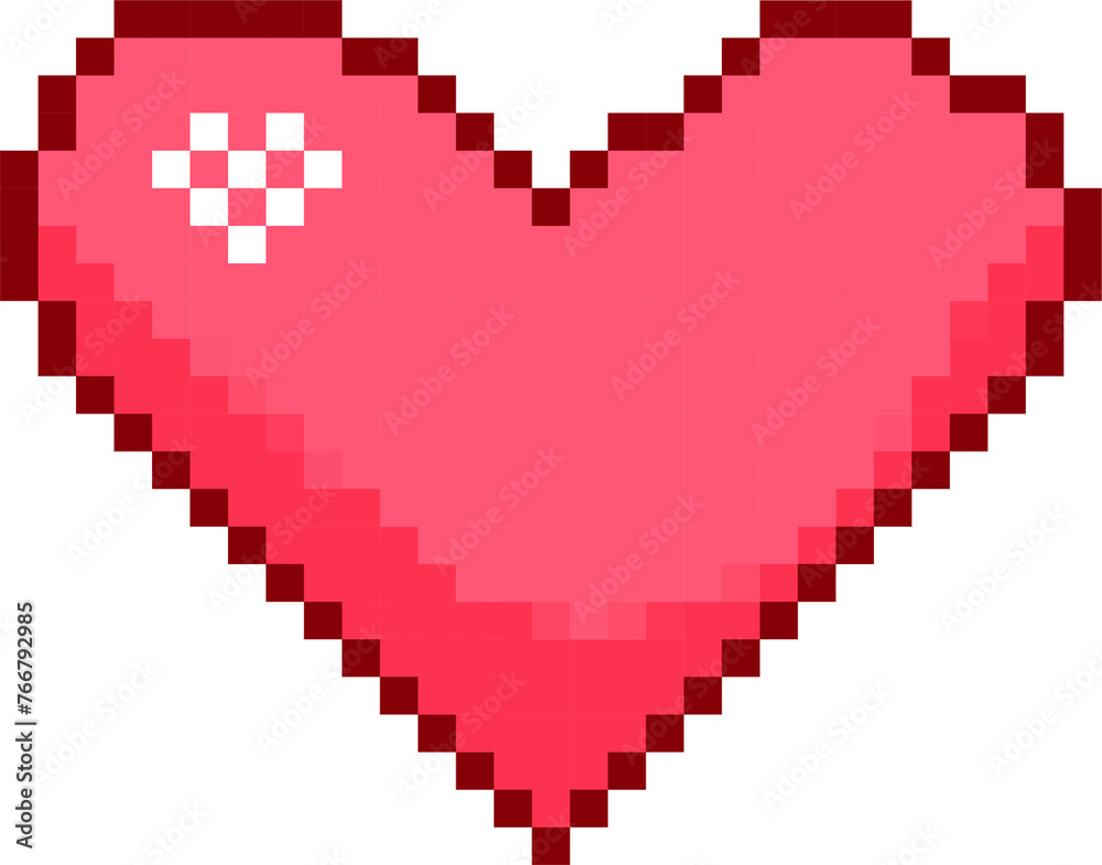 Heart Pixel Illustration Heart Pixel Illustration