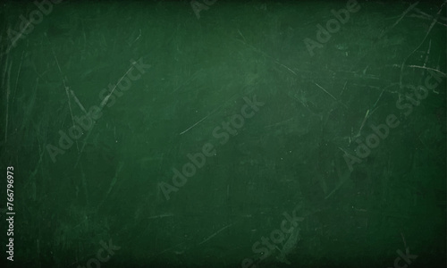Abstract texture of green chalkboard background texture with copy space. Design concept for school education, dark wall backdrop , design template.