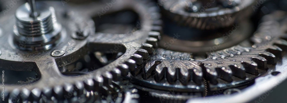 Closeup on the gears and rings of a DSLR zoom lenss mechanism Closeup on the gears and rings of a DSLR zoom lenss mechanism