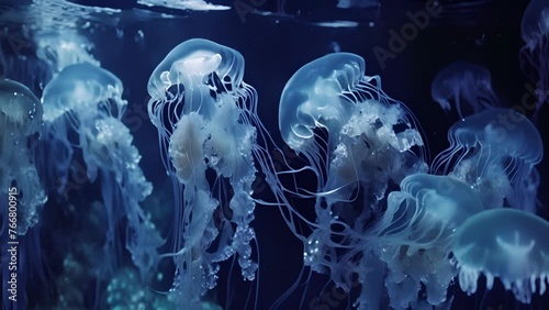 As we venture further into the abyss the sea creatures become more bizarre and fantastical. Tentacled creatures glowing jellyfish and otherworldly fish swim past leaving us