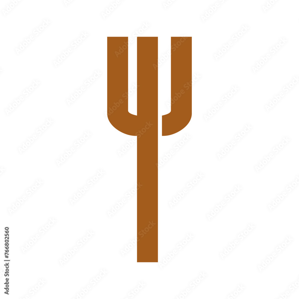 spear shaped letters logo