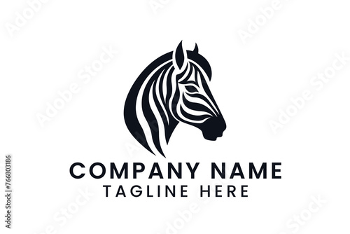 zebra logo design tshirt vector graphic art