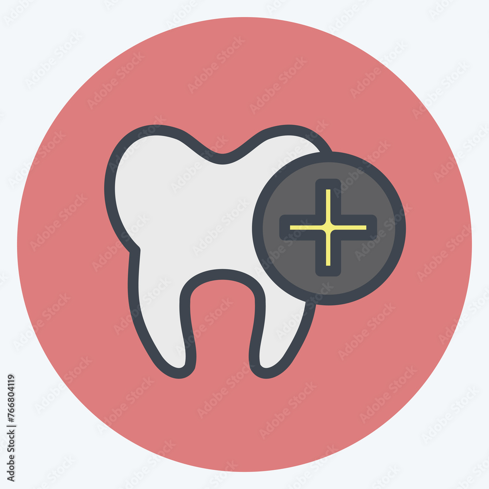 Obraz premium Icon Care. suitable for medicine symbol. color mate style. simple design editable. design template vector. simple illustration