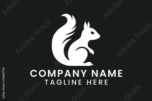 squirrel logo design tshirt vector graphic art