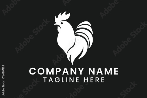 cock chicken logo design tshirt vector graphic art