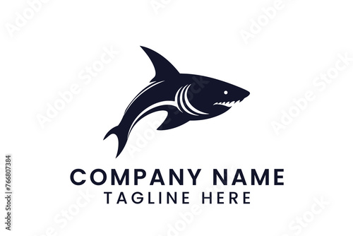 shark illustration logo design tshirt vector graphic art