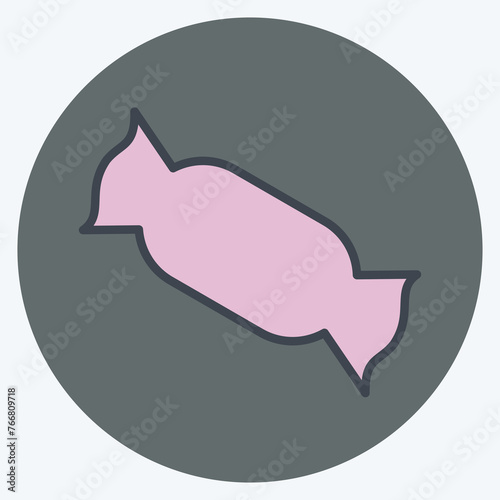 Icon Candy. suitable for Halloween symbol. color mate style. simple design editable. design template vector. simple illustration