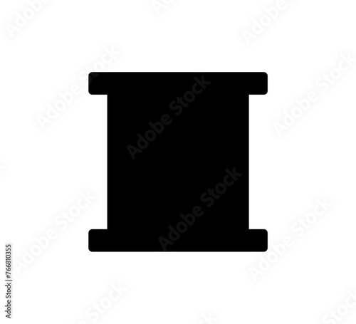 Silhouette Vector bathroom icons. Editable Stroke. Shower, bath, toilet, bidet, mirror, water tap. Laundry and garbage basket. Cosmetics shampoo comb cream. Toilet paper napkins
