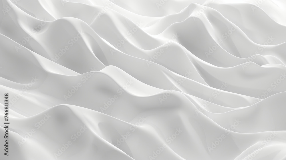 A detailed view of a pristine white bed sheet