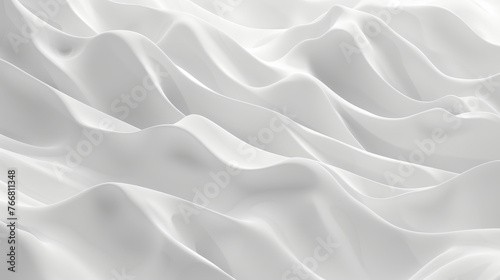 A detailed view of a pristine white bed sheet