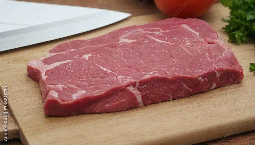 close up of raw meat on chopping board on a chopping board close up of raw meat on chopping board on a chopping board
