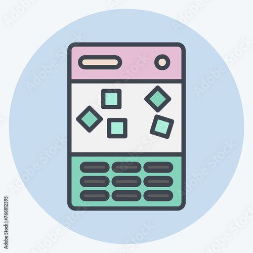 Icon Ice Maker. suitable for Kitchen Appliances symbol. color mate style. simple design editable. design template vector. simple illustration