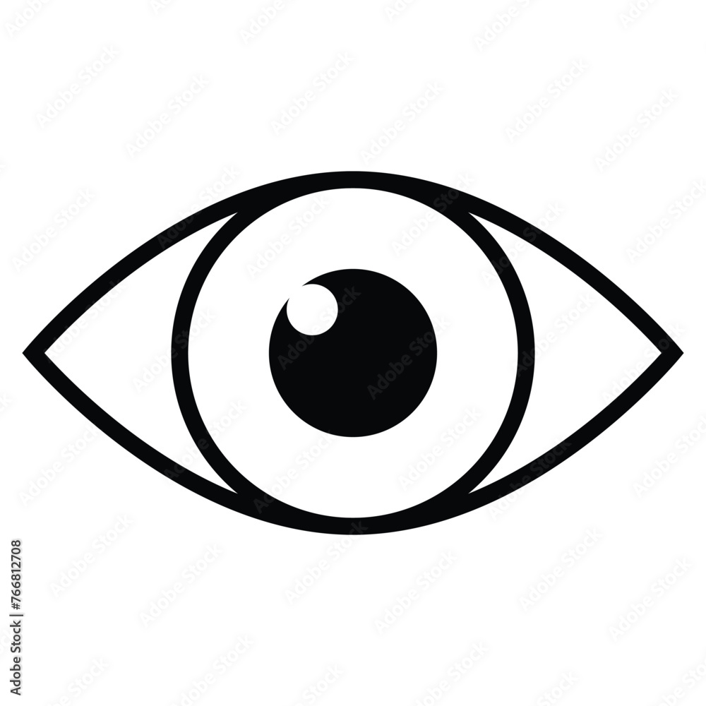 Eyes icon vector. Vision icon symbol isolated Eyes icon vector. Vision icon symbol isolated