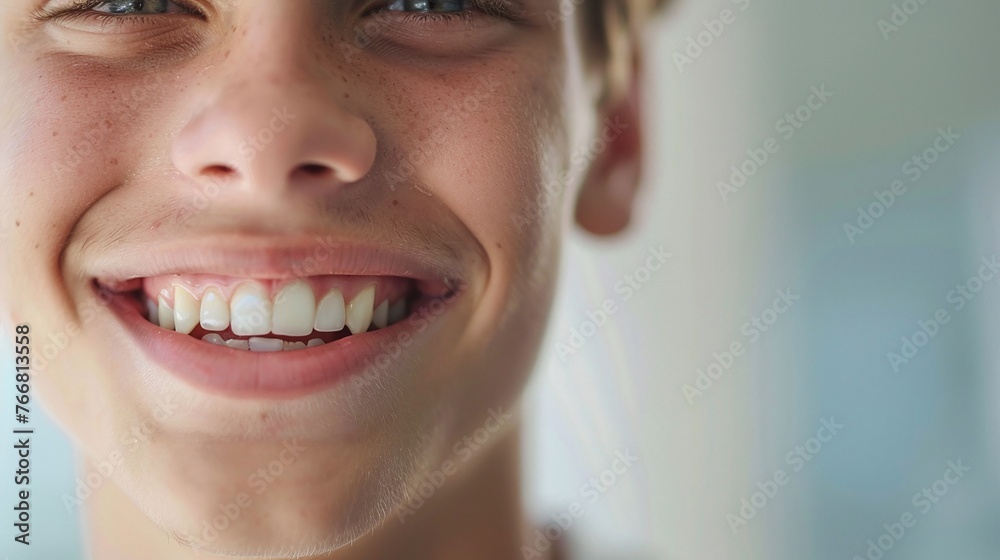 smiling young man closeup detailed image with perfect white teeth happy face joyful expression attractive and handsome male portrait cheerful toothy grin and bright smile smiling young man closeup detailed image with perfect white teeth happy face joyful expression attractive and handsome male portrait cheerful toothy grin and bright smile