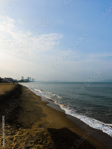 beach in the morning