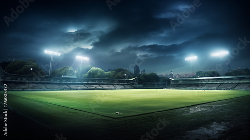 football stadium at night