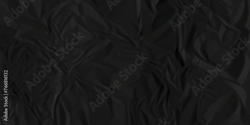 Black crumpled paper texture. Black wrinkled paper texture. Black paper texture. Black crumpled and top view textures can be used for background of text or any contents .