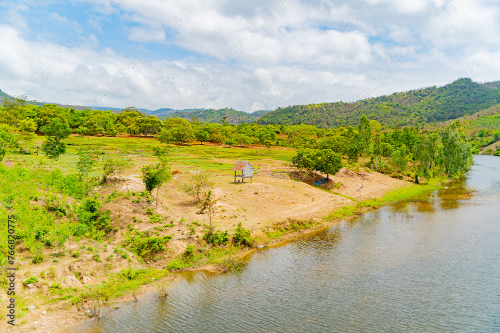 A small river.
Central highlands of Vietnam. A small river.
Central highlands of Vietnam.
