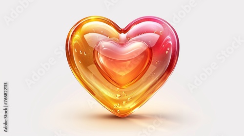 heart shaped glass