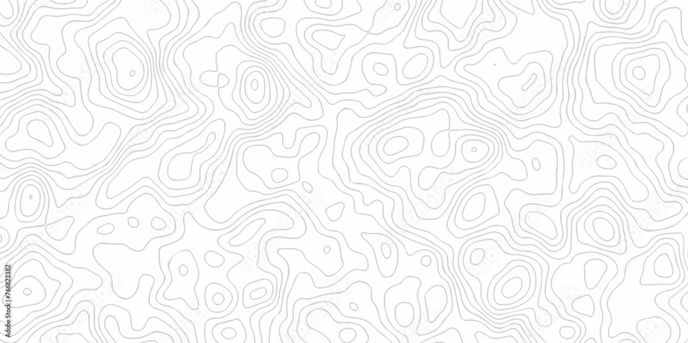Vector geography landscape Topo contour map on white background, Topographic contour lines. Seamless pattern with lines Topographic map. Geographic mountain relief.
Vector geography landscape Topo contour map on white background, Topographic contour lines. Seamless pattern with lines Topographic map. Geographic mountain relief.