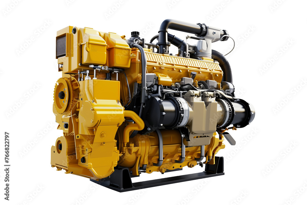 Modern Car engines isolated on transparent background Modern Car engines isolated on transparent background