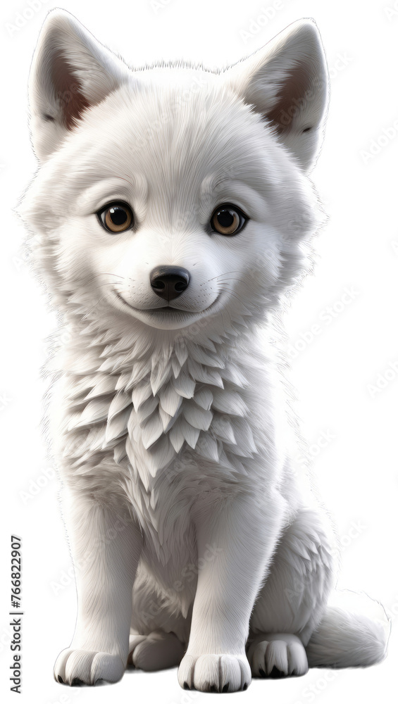wolf in white background wolf in white background
