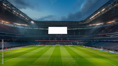 Wallpaper Mural Big blank screen in a football stadium Torontodigital.ca