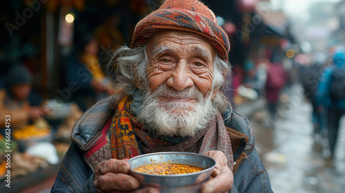 Wallpaper Mural Homeless seniors asking for food and money. Torontodigital.ca