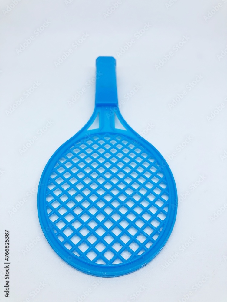 toy tennis racket isolated white toy tennis racket isolated white