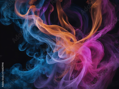 An evocative portrayal of smoke and swirls, swirling and whispering secrets in a hypnotic display of fluidity.