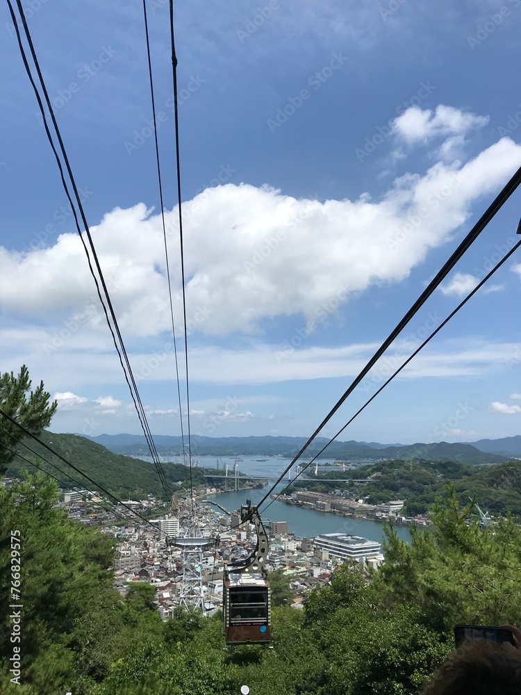 山頂から見る景色、尾道