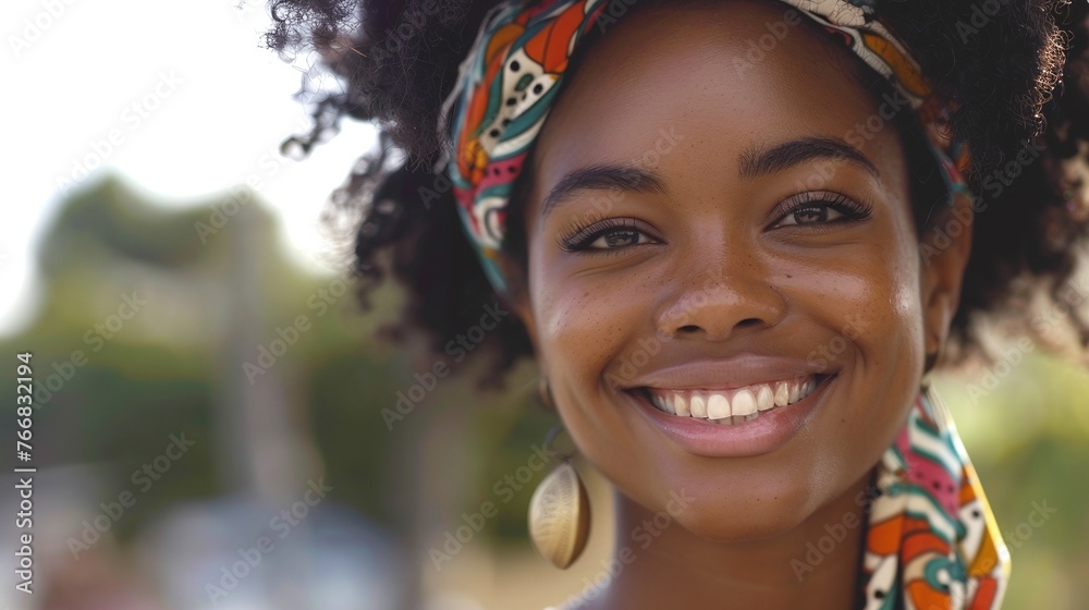 african american woman face close up with beautiful teeth smile happy positive expression in natural beauty portrait african american woman face close up with beautiful teeth smile happy positive expression in natural beauty portrait