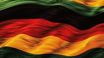 colorful flag background for black history month featuring red yellow green and black colors representing african american culture
