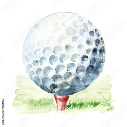 golf ball watercolor good quality and good design
