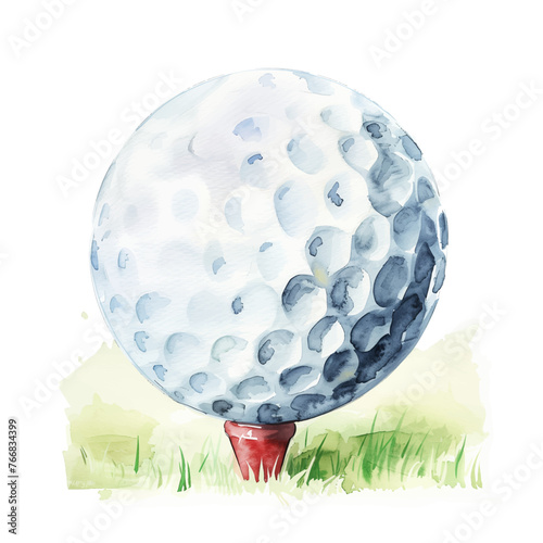golf ball watercolor good quality and good design