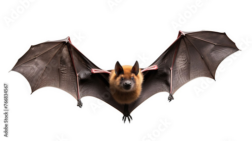 Fruit Bat Isolated on White 
