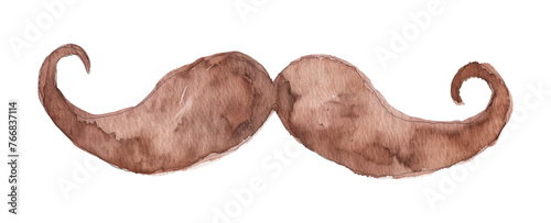mustache watercolor good quality and good design