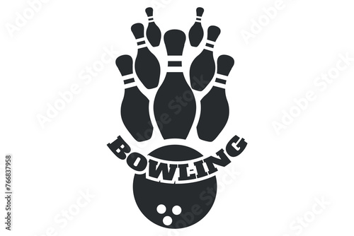 Bowling Vector Illustration, Vibrant Vector Design for Bowling Lovers, Stylish Bowling Vector Graphics, Modern Vector Art for Bowling Elements, Creative Bowling Vector Elements, Vector Design