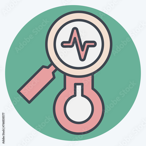 Icon Observations. related to Climate Change symbol. color mate style. simple design editable. simple illustration