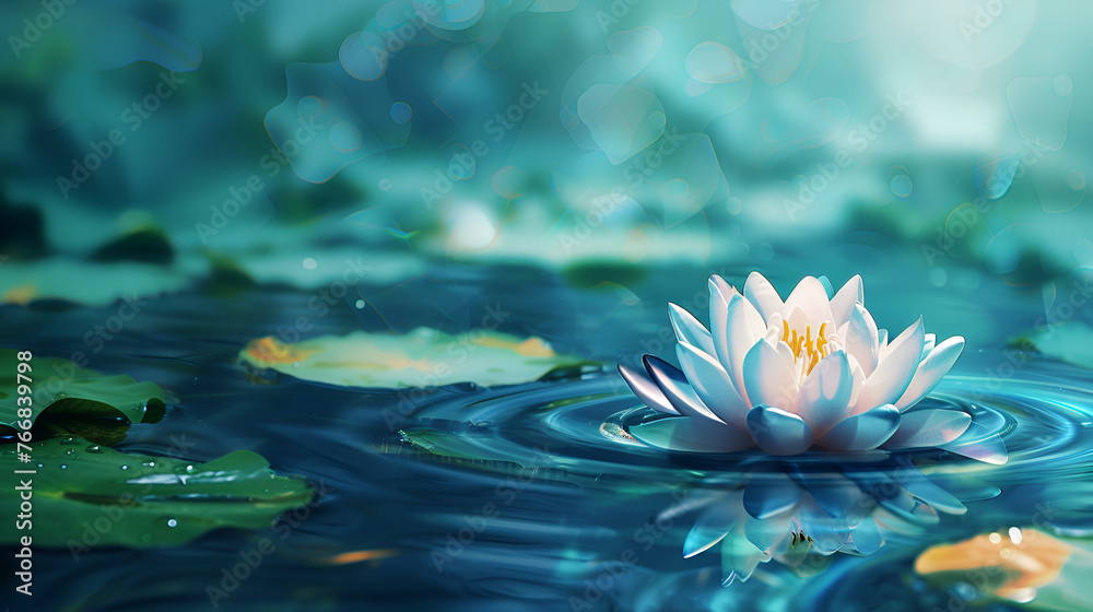 water lily flower , generative ai