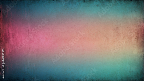 A grungy textured background with a rainbow of colors including blue, pink, and orange.

