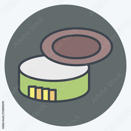 Icon Can Opener. related to Camping symbol. color mate style. simple design editable. simple illustration