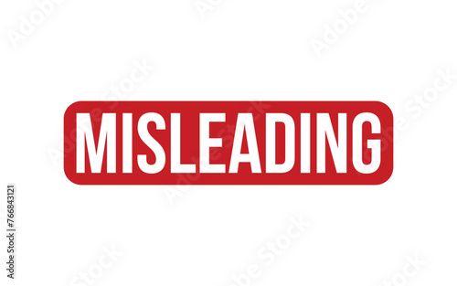 Misleading Rubber Stamp Seal Vector