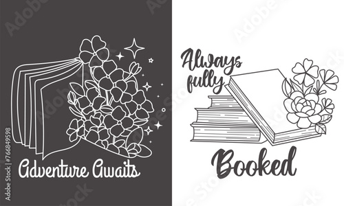 book quotes,  book lover vector, book day