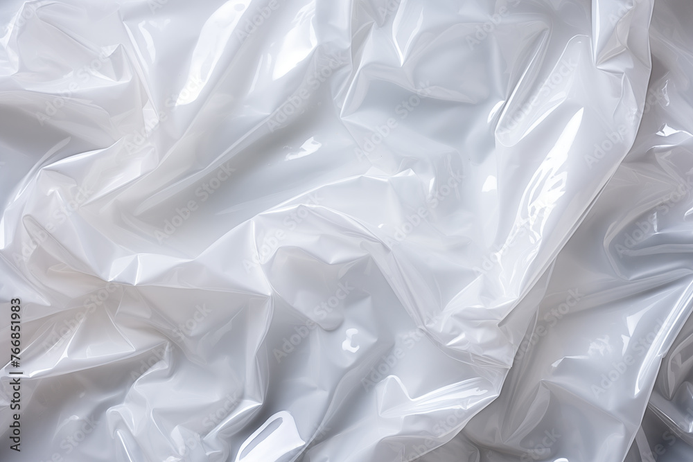 White plastic bags background. Generative AI White plastic bags background. Generative AI